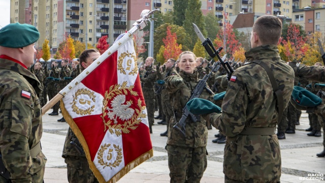 Fot. Maciej Papke [Radio Szczecin] "To wyraz waszego patriotyzmu i gotowości służenia ojczyźnie" [WIDEO, ZDJĘCIA]