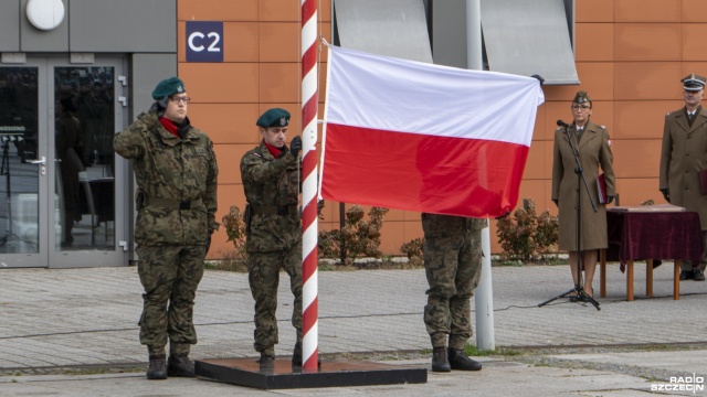 Fot. Maciej Papke [Radio Szczecin] "To wyraz waszego patriotyzmu i gotowości służenia ojczyźnie" [WIDEO, ZDJĘCIA]