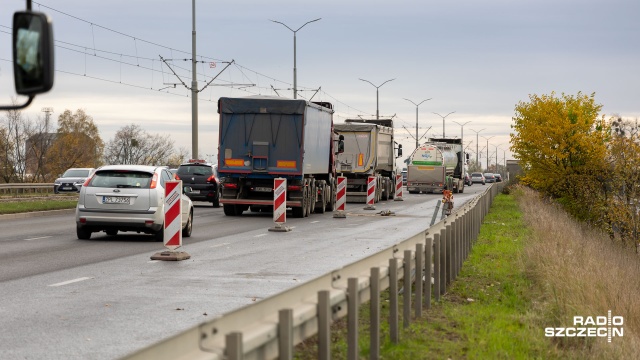 Fot. Robert Stachnik [Radio Szczecin] Utrudnienia i korki na ul. Gdańskiej [WIDEO, ZDJĘCIA]