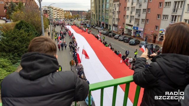 Fot. Robert Stachnik [Radio Szczecin] Szczeciński Marsz Niepodległości 2023 [ZDJĘCIA]