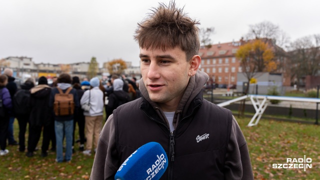 Fot. Robert Stachnik [Radio Szczecin] Studenci kynologii poznali specyfikę pracy psów policyjnych [WIDEO, ZDJĘCIA]
