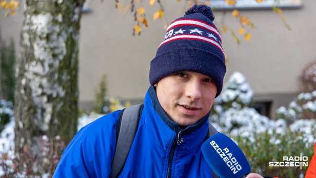 Fot. Robert Stachnik [Radio Szczecin] Na Pogodnie stanął domek św. Mikołaja [WIDEO, ZDJĘCIA]