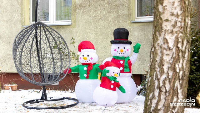 Fot. Robert Stachnik [Radio Szczecin] Na Pogodnie stanął domek św. Mikołaja [WIDEO, ZDJĘCIA]