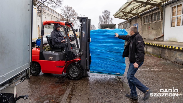 Fot. Robert Stachnik [Radio Szczecin] Kolejny transport humanitarny na Ukrainę [WIDEO, ZDJĘCIA]