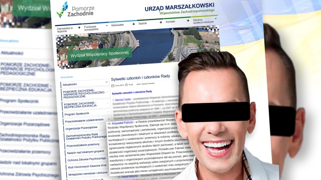 Pan F. stale doskonali się i poszerza swą wiedzę oraz uprawnienia jako Wojewódzki Ekspert ds. Przeciwdziałania Uzależnieniom - takie informacje o pedofilu Krzysztofie F. wciąż można przeczytać na stronie Zachodniopomorskiego Urzędu Marszałkowskiego.
