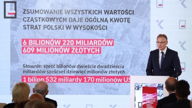 Wiceminister spraw zagranicznych Arkadiusz Mularczyk poinformował, że polscy dyplomaci w Organizacji Narodów Zjednoczonych złożą wysokim rangą przedstawicielom ONZ raport o stratach poniesionych przez Polskę podczas II wojny światowej w wyniku agresji i okupacji niemieckiej.