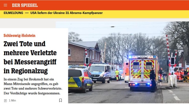 Dwie osoby nie żyją po ataku nożownika w pociągu w Niemczech. Informację tę potwierdziła w rozmowie z niemieckimi mediami minister spraw wewnętrznych regionu Szlezwik-Holsztyn, Sabine Suetterlin-Waack.
