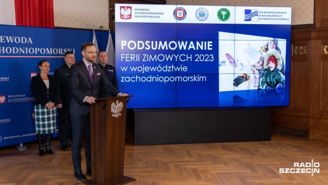 To były bezpieczne ferie w naszym regionie - mówił wojewoda zachodniopomorski Zbigniew Bogucki. Służby podsumowały okres zimowego wypoczynku dzieci i młodzieży.