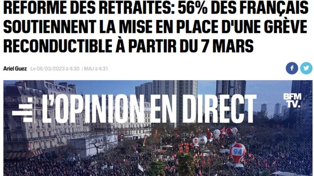 Ponad połowa Francuzów popiera akcję sparaliżowania kraju