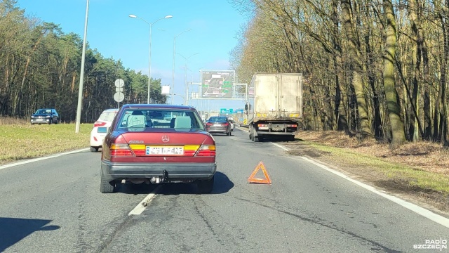 Utrudnienia na drodze krajowej nr 10.