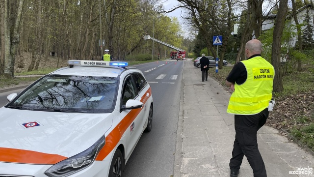 Uwaga kierowcy, utrudnienia na ulicy Chopina w Szczecina. Droga jest zablokowana w obu kierunkach.