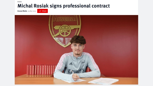 Młody polski piłkarz podpisał profesjonalny kontrakt z Arsenalem Londyn. Swój talent rozwijał jednak w klubach z naszego regionu.