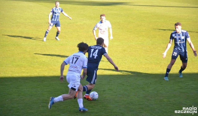 Biało-niebiescy pokonali na własnym stadionie Olimpię Elbląg.