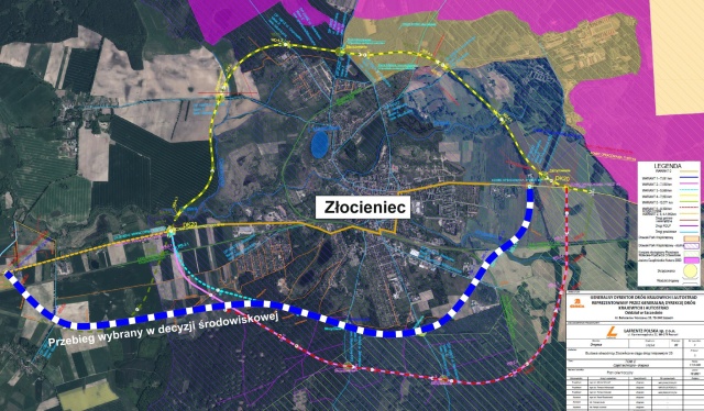 Wiemy jak będzie przebiegać obwodnica Złocieńca. Generalna Dyrekcja Dróg Krajowych i Autostrad wybrała ostateczny wariant inwestycji. Jest decyzja środowiskowa dla tej budowy.