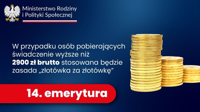 Czternaste emerytury zostaną wypłacone jesienią - zapowiada resort rodziny i polityki społecznej. W ubiegły piątek Sejm uchwalił ustawę wprowadzającą na stałe dodatkowe, roczne świadczenia pieniężne dla emerytów i rencistów.
