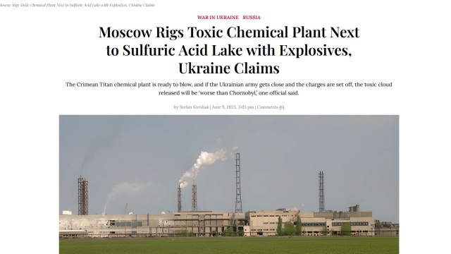 Rosja przygotowuje atak terrorystyczny w zakładach chemicznych