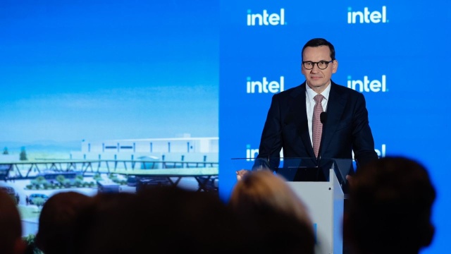 Premier Mateusz Morawiecki powiedział, że inwestycja firmy Intel we Wrocławiu jest największą typu greenfield w Polsce.