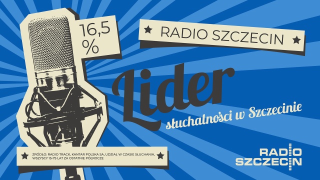 Jesteśmy liderem Radio Szczecin z najlepszym wynikiem słuchalności w Szczecinie za ostatnie półrocze.