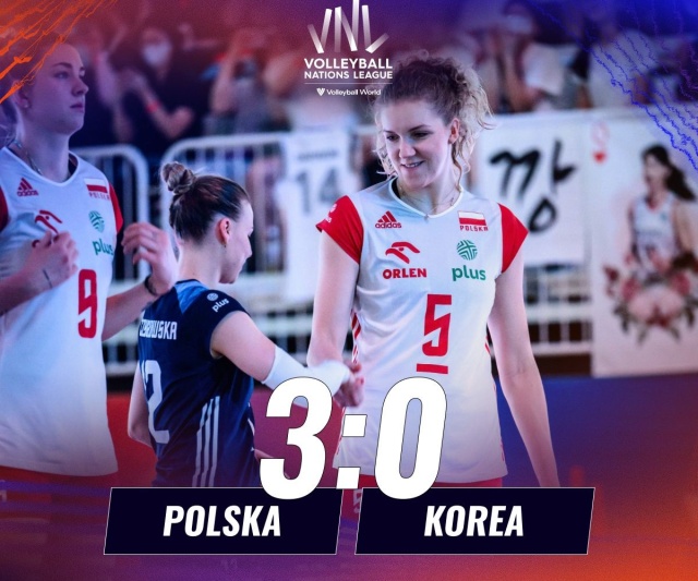 Polskie siatkarki wygrały z Koreankami 3:0 w czwartym meczu turnieju Ligi Narodów w Suwonie. Było to ostatnie spotkanie w zasadniczej części rozgrywek.