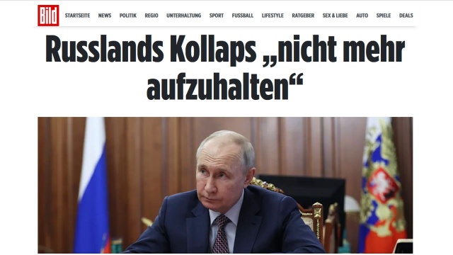 Zachód musi się przygotować na nieuchronny upadek Rosji - przekonuje w rozmowie z niemieckim dziennikiem Bild szef Rady Bezpieczeństwa Narodowego i Obrony Ukrainy, Ołeksij Daniłow.