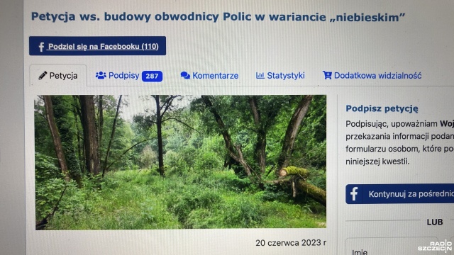 Już prawie 600 podpisów zebrano pod petycją w sprawie obwodnicy Polic.
