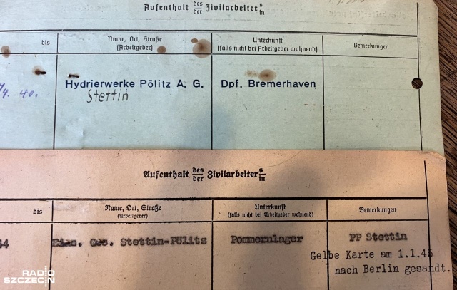 80 tysięcy teczek i kart rejestracyjnych robotników przymusowych z czasów drugiej wojny światowej zachowało się w Archiwum Państwowym w Szczecinie. Większość to Polacy.