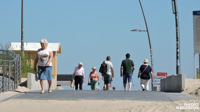 Kontrola po wypadku na świnoujskiej plaży