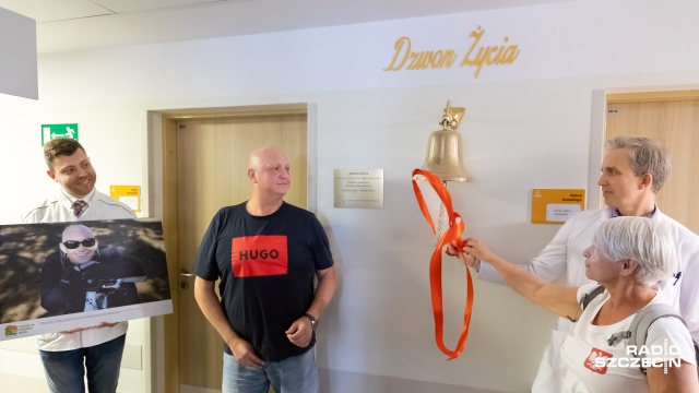Dzwon życia zawieszono dziś w Samodzielnym Publicznym Szpitalu Klinicznym przy Unii Lubelskiej w Szczecinie. Znajduje się na oddziale onkologi.