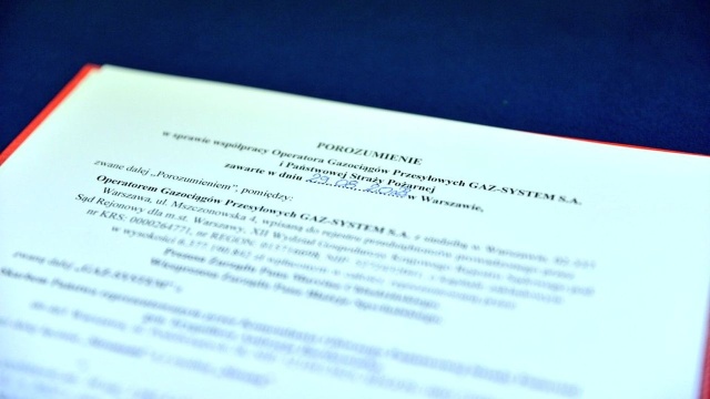 Wspólne ćwiczenia czy wymiana doświadczenia i wiedzy - to główne postanowienia porozumienia podpisanego między spółką Gaz-System a Państwową Strażą Pożarną.