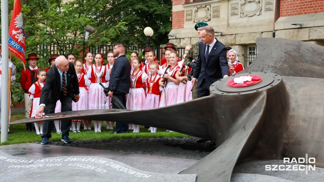 Prezydent RP odsłonił nowy pomnik w Szczecinie [WIDEO, ZDJĘCIA]