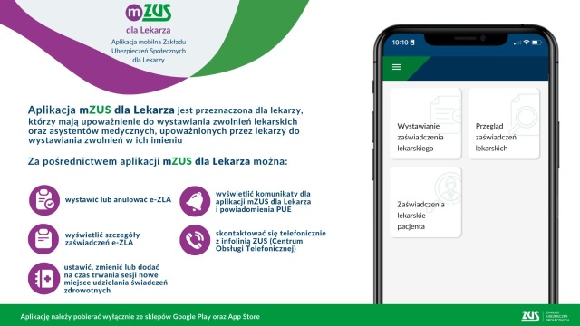 Jest nowa aplikacja dla lekarzy do wystawiania zwolnień - stworzył ją Zakład Ubezpieczeń Społecznych.