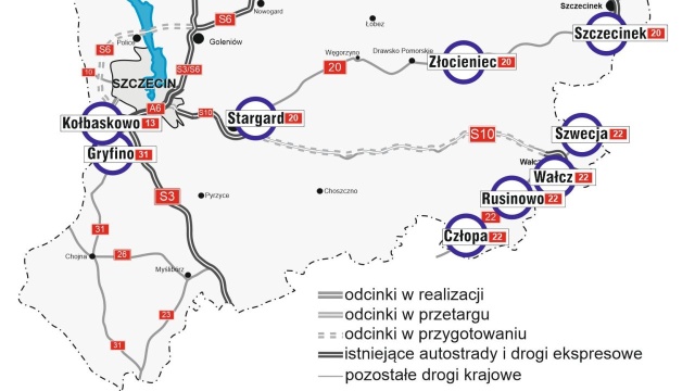 Pięć firm chce wybudować obwodnicę Szwecji w powiecie wałeckim - droga powstanie w ciągu Drogi Krajowej nr 22.