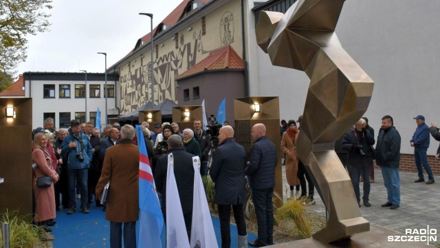 Panteon gwiazd polskiego sportu odsłonięto przy budynku pływalni miejskiej w Stargardzie.