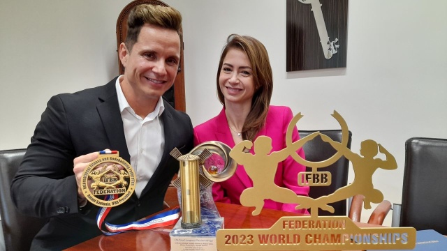 Grzegorz Płaczkowski medal Men039s Physique Masters zdobył w Hiszpanii.