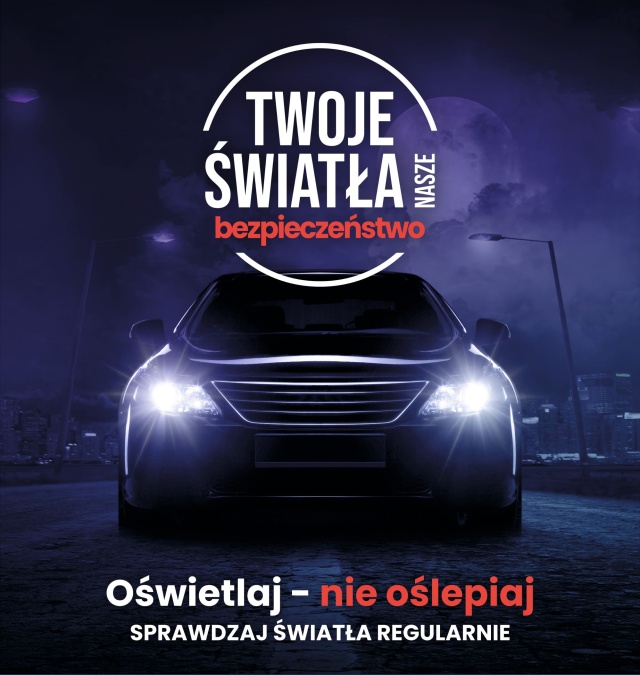 Na wybranych stajach kontroli pojazdów kierowcy mogą dziś bezpłatnie sprawdzić swoje światła. To w ramach kampanii Twoje Światła - Nasze Bezpieczeństwo.