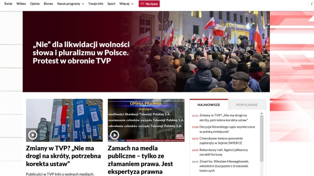 Trybunał Konstytucyjny wydał postanowienie o zabezpieczeniu zobowiązujące Skarb Państwa do powstrzymania się od czynności zmierzających do likwidacji spółek publicznej radiofonii i telewizji i dokonywania zmiany w ich zarządach.