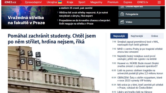 W czwartkowej strzelaninie na uniwersytecie w Pradze zginęło 15 osób, a 25 zostało rannych. 10 z nich jest w stanie ciężkim.