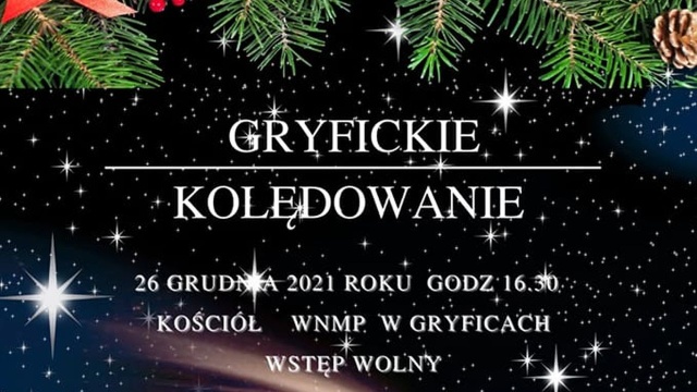 Wielkie kolędowanie w Gryficach. Już w drugi dzień świąt w miejscowym kościele zabrzmią najbardziej znane polskie kolędy, ale nie tylko.