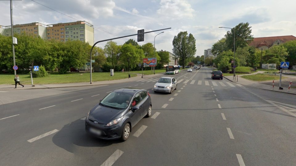 Ulica Emilii Sczanieckiej w Szczecinie. Mat. Google Maps