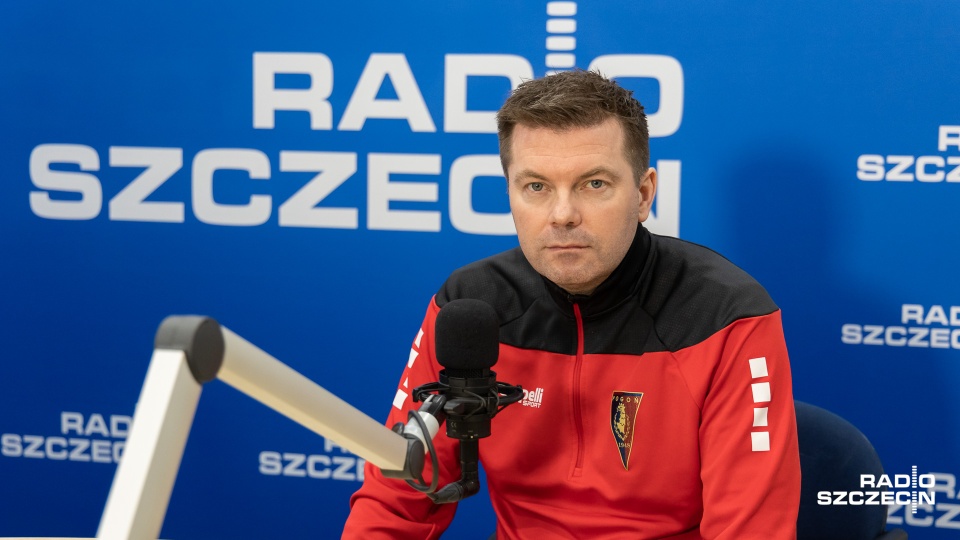 Jens Gustafsson, trener Pogoni Szczecin. Fot. Robert Stachnik [Radio Szczecin]