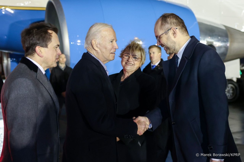 Prezydent Joe Biden po wizycie w Kijowie, wylądował w Warszawie. Fot. prezydentpl/MarekBorawski/KPRP