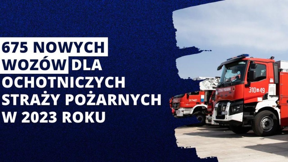 Jednostki Ochotniczej Straży Pożarnej otrzymają 180 lekkich pojazdów strażackich, 78 wozów ciężkich i 417 - średnich. źródło: https://www.gov.pl/web/mswia