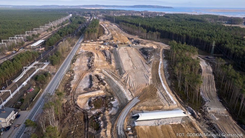 Węzeł drogowy Świnoujście Łunowo. Fot. GDDiA, Mateusz Grzeszczuk.