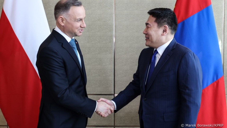 Prezydent Andrzej Duda w Mongolii. źródło: https://twitter.com/prezydentpl