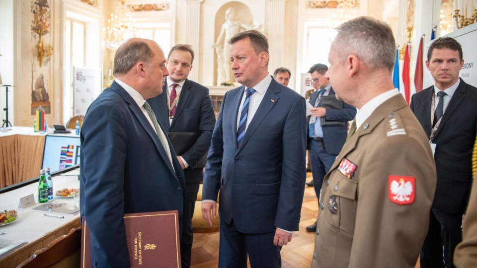 W spotkaniu ministrów obrony państw B9 wziął również udział brytyjski sekretarz obrony, Ben Wallace. źródło: https://twitter.com/MON_GOV_PL