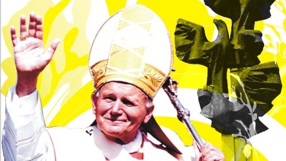 11 czerwca 1987 roku Jan Paweł II przyleciał do Goleniowa, następnie helikopterem na lotnisko w Dąbiu, skąd przesiadł się do Papamobile i ruszył w kierunku Jasnych Błoni. źródło: https://kuria.pl/historia