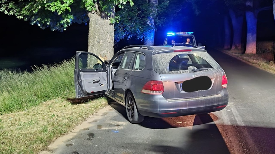 Do zdarzenia doszło ok. godz. 2 w Darzowicach. źródło: https://www.facebook.com/osp.wolin