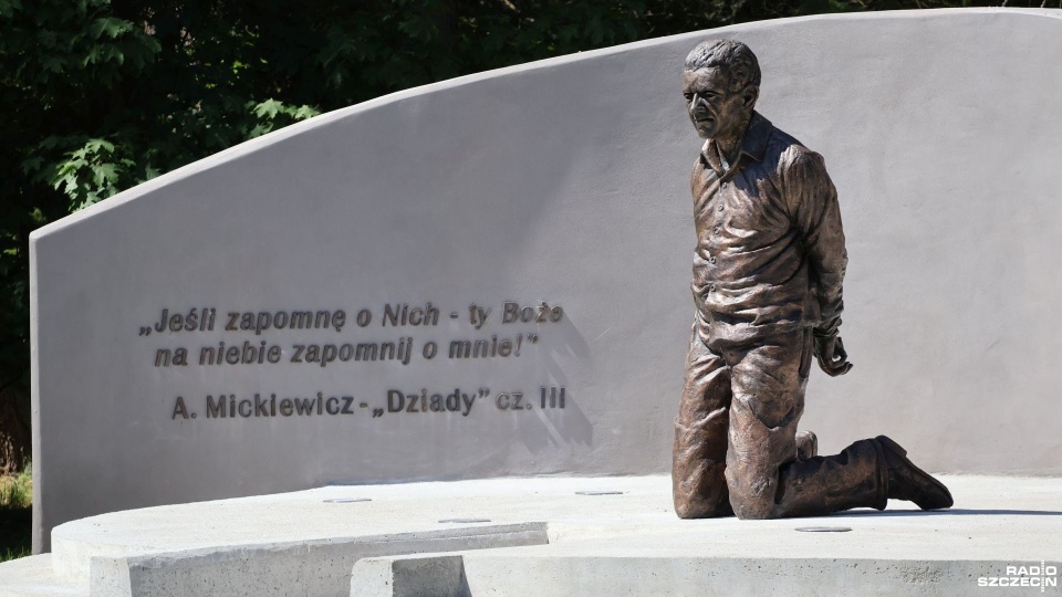 Pomnik Ofiar Operacji Antypolskiej NKWD i Zagłady Nadberezyńców w Kołobrzegu. Fot. Przemysław Polanin [Radio Szczecin]