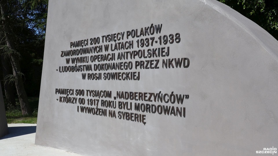Pomnik Ofiar Operacji Antypolskiej NKWD i Zagłady Nadberezyńców w Kołobrzegu. Fot. Przemysław Polanin [Radio Szczecin]