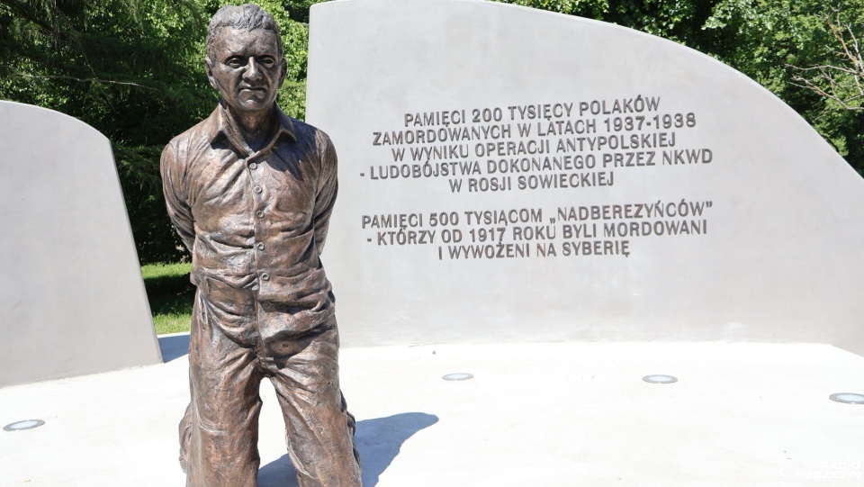 Pomnik Ofiar Operacji Antypolskiej NKWD i Zagłady Nadberezyńców w Kołobrzegu. Fot. Przemysław Polanin [Radio Szczecin]